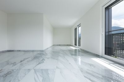 White Marble Tile Installation in Alpharetta, GA