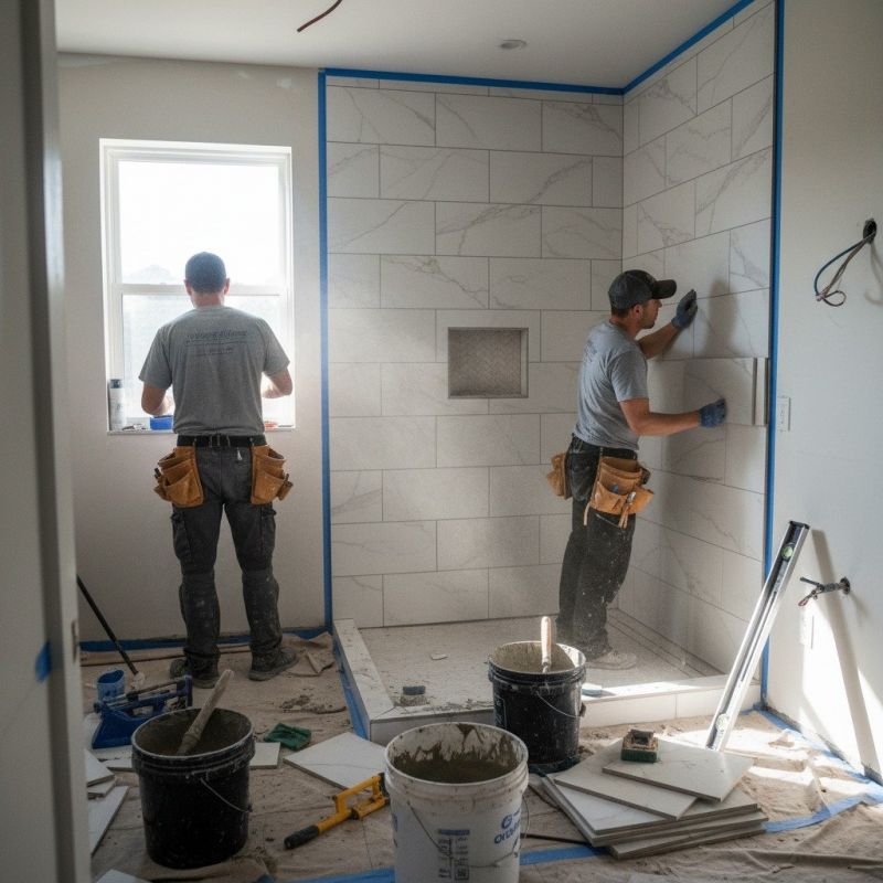 Shower Floor Tiling in Conroe, TX